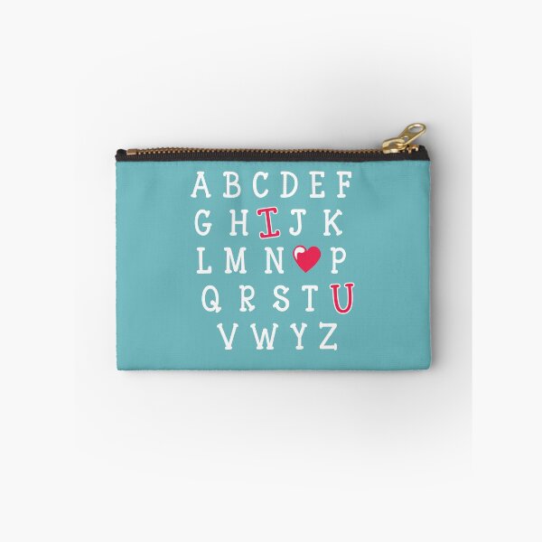 Item preview, Teacher Valentine - I Love You alphabet - i love U -  I heart U designed and sold by PrintBrint.
