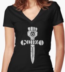 Hunter s thompson Women's Fitted V-Neck T-Shirt