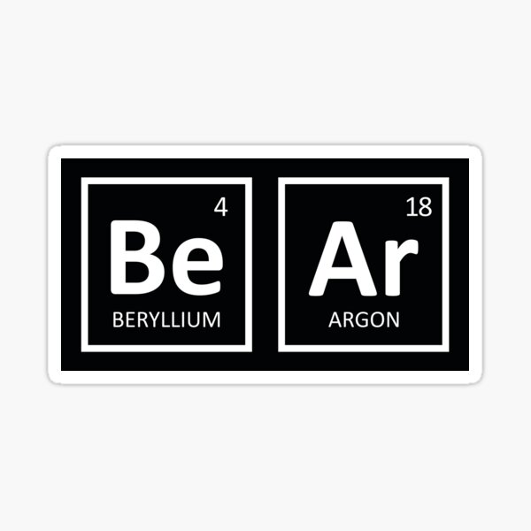 Item preview, Gay Bear Pride - Bear Periodic Table designed and sold by aronia.