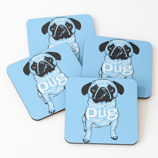 Item preview, Brave Cute Pug Loyal Happy  designed and sold by SnowStore98.