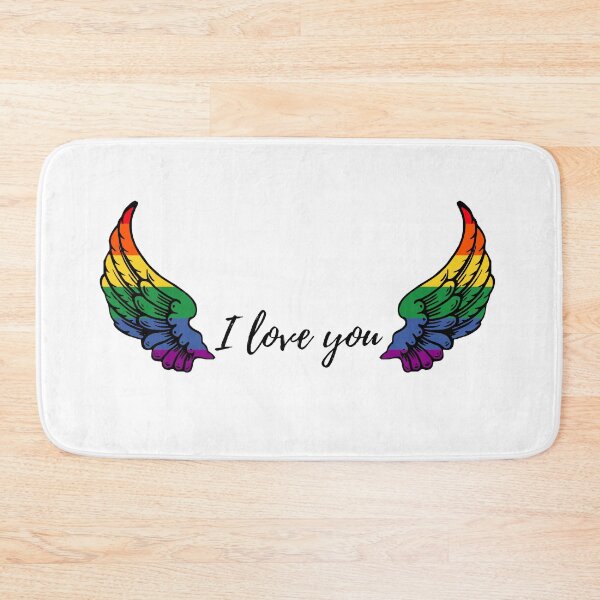 Item preview, i love you rainbow wings castiel designed and sold by LannisterOnMars.