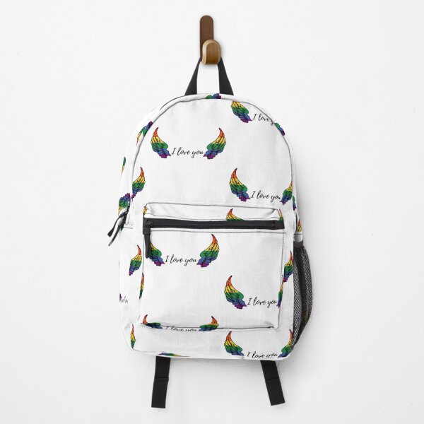Item preview, i love you rainbow wings castiel designed and sold by LannisterOnMars.