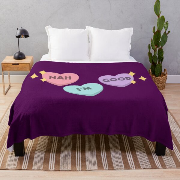 Item preview, Nah I'm Good Candy Hearts Anti-Valentine's Day designed and sold by Happy Puppy Print On Demand.