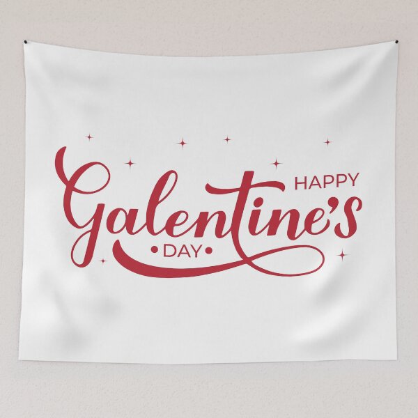 Item preview, Happy Galentine’s Day calligraphy lettering designed and sold by LaBelezoka.