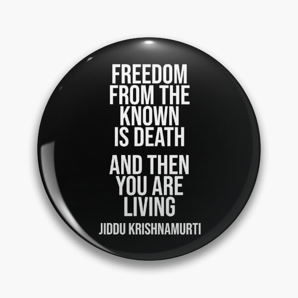 Artikelvorschau, Jiddu Krishnamurti Zitat - Und dann lebst du entworfen und verkauft von Philippe Derungs.