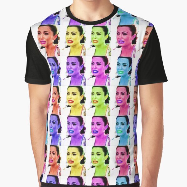 Aperçu de l'œuvre Visage qui pleure laide - Kim K créée et vendue par jwalkingdesigns.