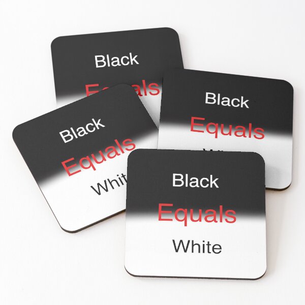 Item preview, Black Equals White designed and sold by TinaJostDesigns.
