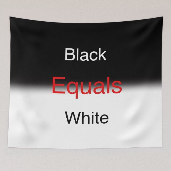 Item preview, Black Equals White designed and sold by TinaJostDesigns.