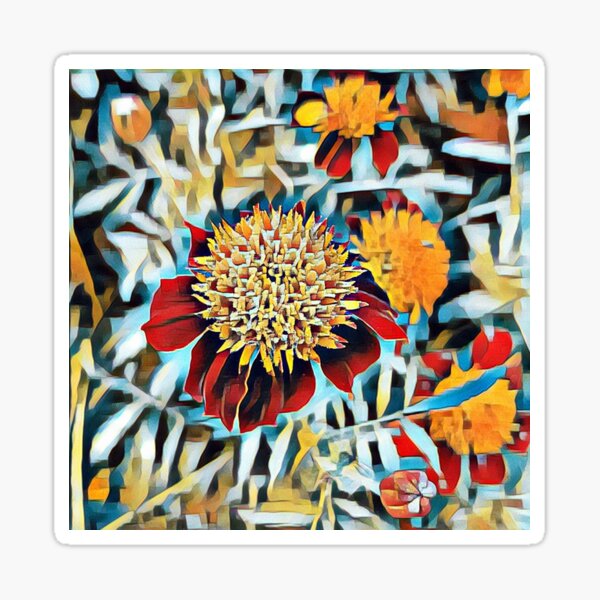 Item preview, Colourful Stylised Flower  designed and sold by RobbieTaylor.