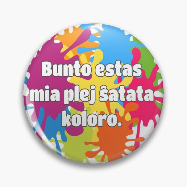 Item preview, Bunto estas mia plej ŝatata koloro (longa versio) designed and sold by tannie.