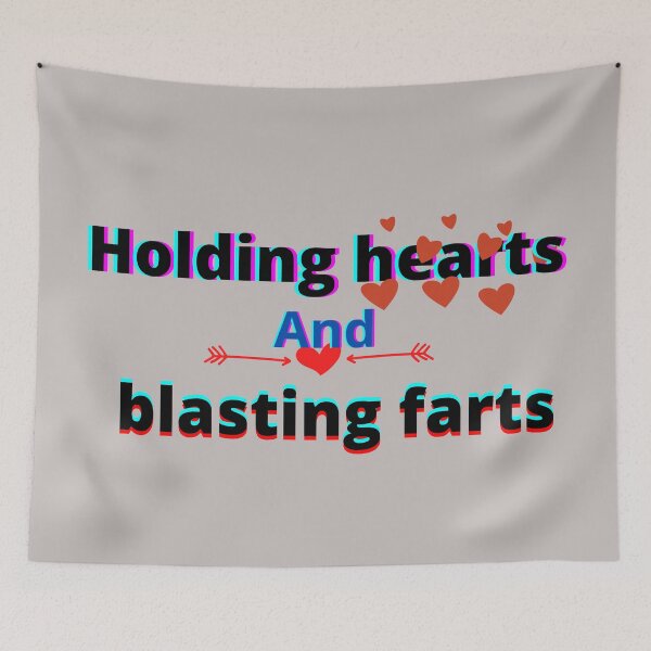 Item preview, Holding hearts and blasting farts designed and sold by Viktor Kabbach.