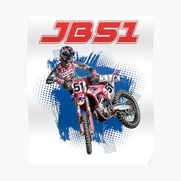Justin Barcia JB51 Bam Bam #51 BamBam Motocross and Supercross Champion 51 Gift Design 2021 Poster