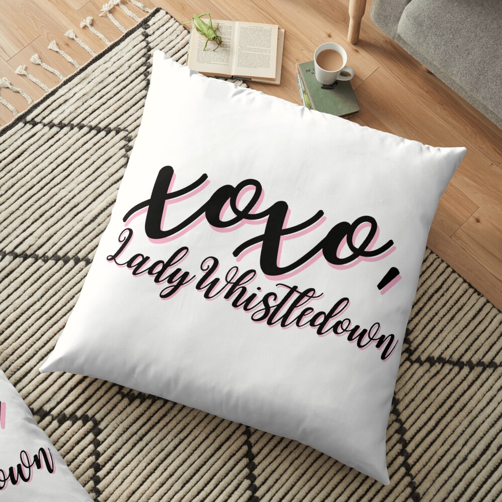 Xoxo Lady Whistledown Floor Pillow