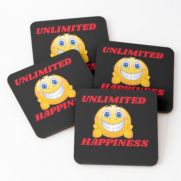 Item preview, STICKER UNLIMITED HAPPINESS designed and sold by GILLES VAZIRI.