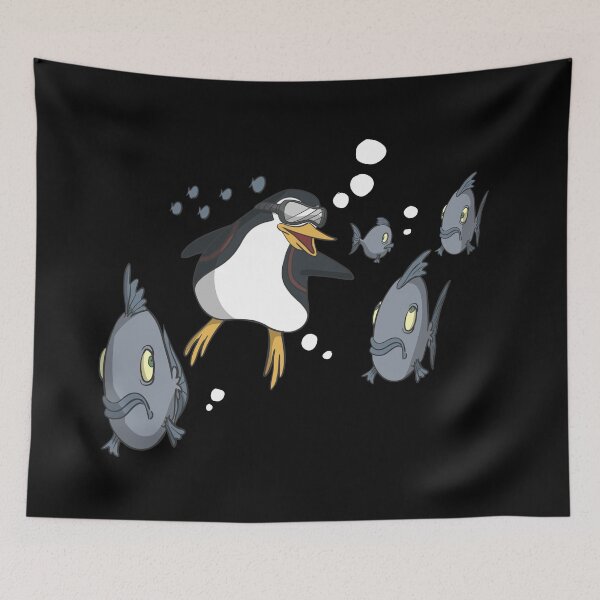 Item preview, Penguin dives in the fish swarm designed and sold by Monkey Ful.