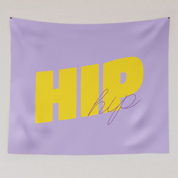 Item preview, Lilac/Yellow HIP designed and sold by EllinorPrints.