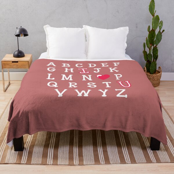 Item preview, Teacher Valentine - I Love You alphabet - I love U - I heart U designed and sold by PrintBrint.