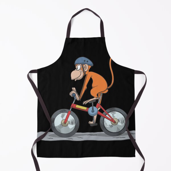 Item preview, Bicycle cyclist monkey with helmet designed and sold by Monkey Ful.
