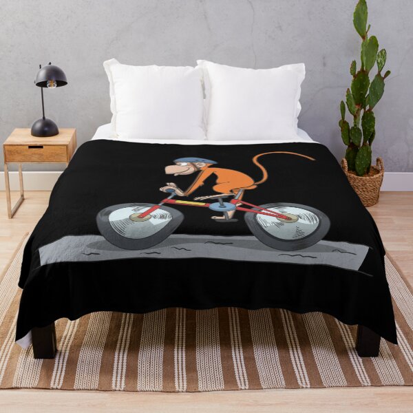 Item preview, Bicycle cyclist monkey with helmet designed and sold by Monkey Ful.