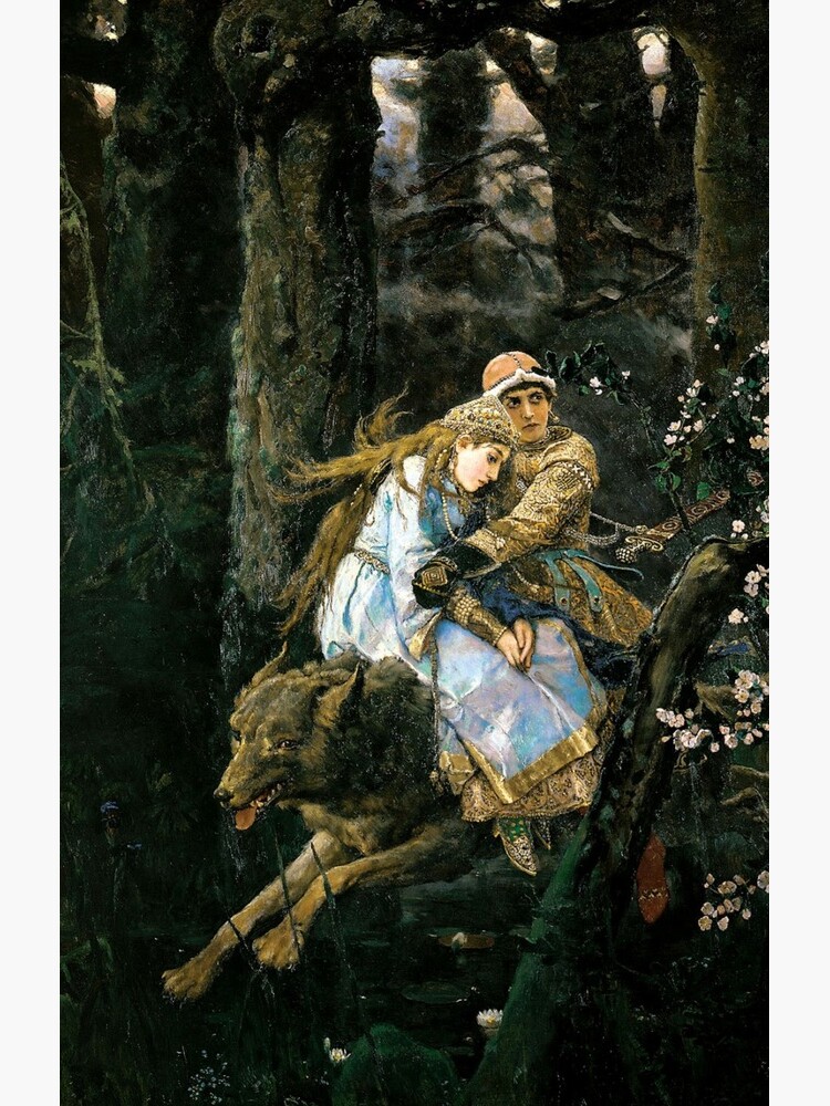 Ivan tsarevich riding the grey wolf by znamenski