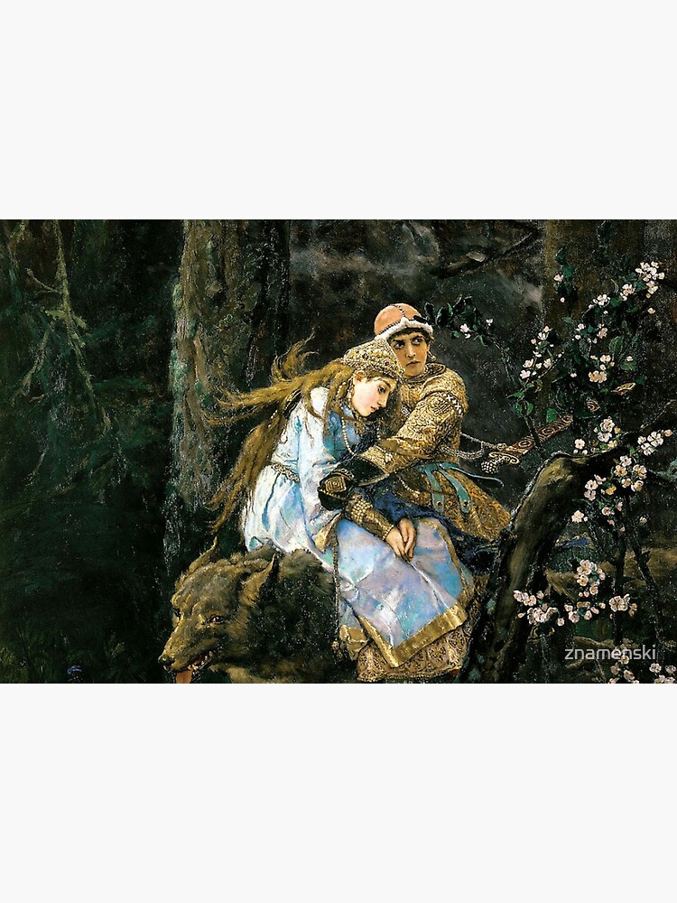 Ivan tsarevich riding the grey wolf by znamenski