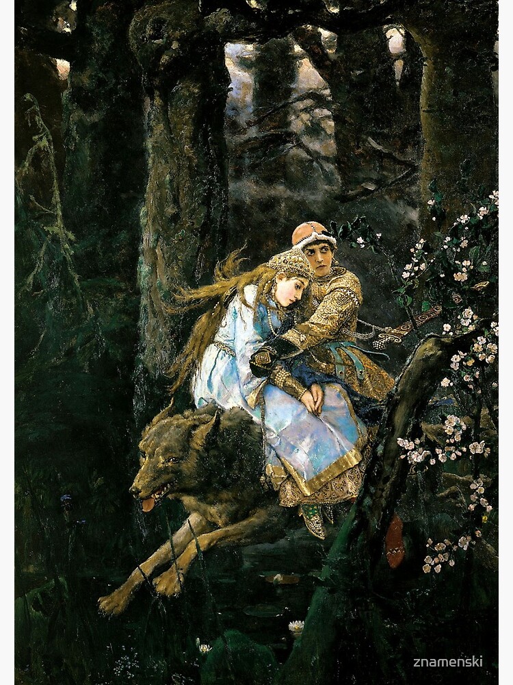 Ivan tsarevich riding the grey wolf by znamenski