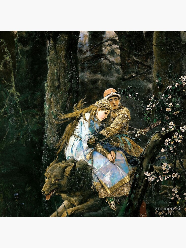 Ivan tsarevich riding the grey wolf by znamenski