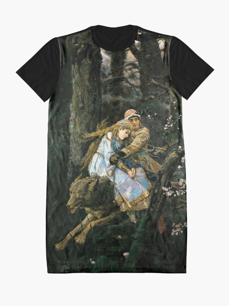 Alternate view of Ivan tsarevich riding the grey wolf Graphic T-Shirt Dress