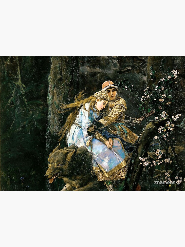 Ivan tsarevich riding the grey wolf by znamenski