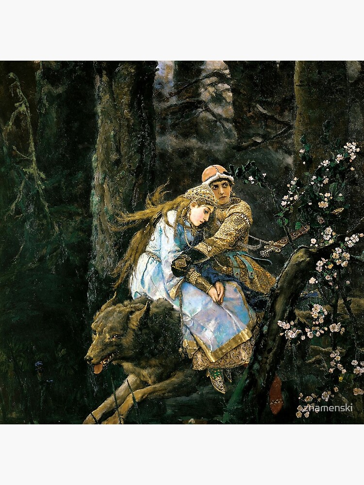 Ivan tsarevich riding the grey wolf by znamenski