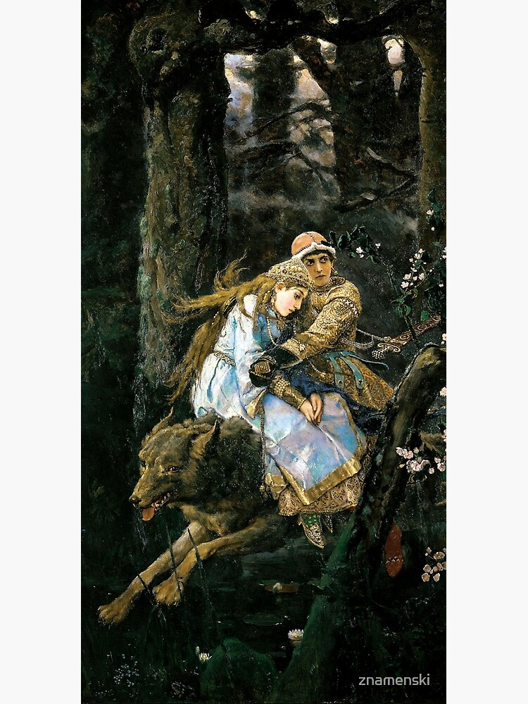 Ivan tsarevich riding the grey wolf by znamenski