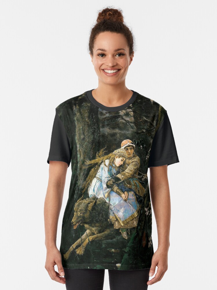Alternate view of Ivan tsarevich riding the grey wolf Graphic T-Shirt