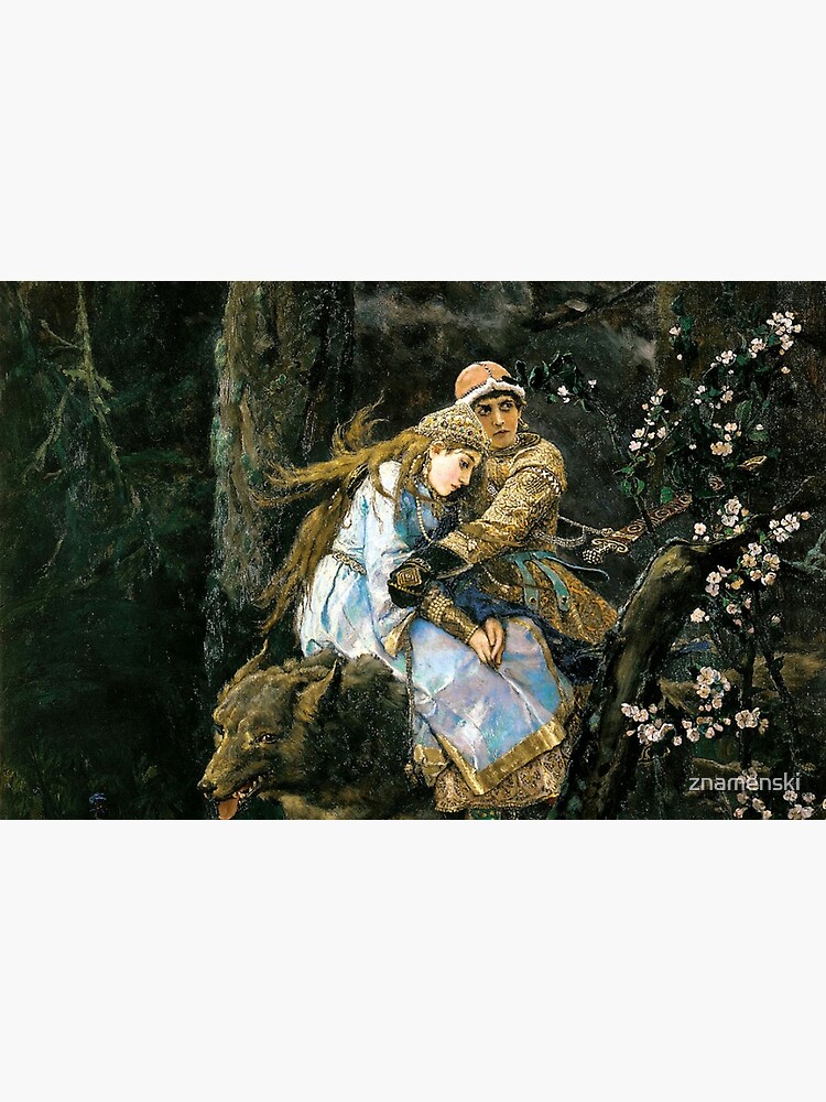Ivan tsarevich riding the grey wolf by znamenski