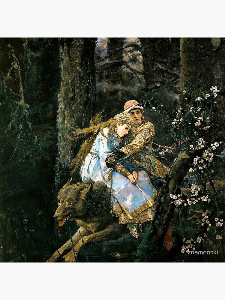Ivan tsarevich riding the grey wolf by znamenski