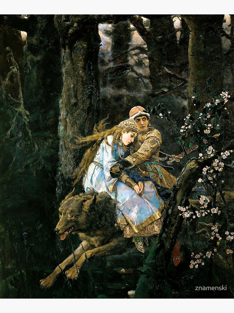 Ivan tsarevich riding the grey wolf by znamenski