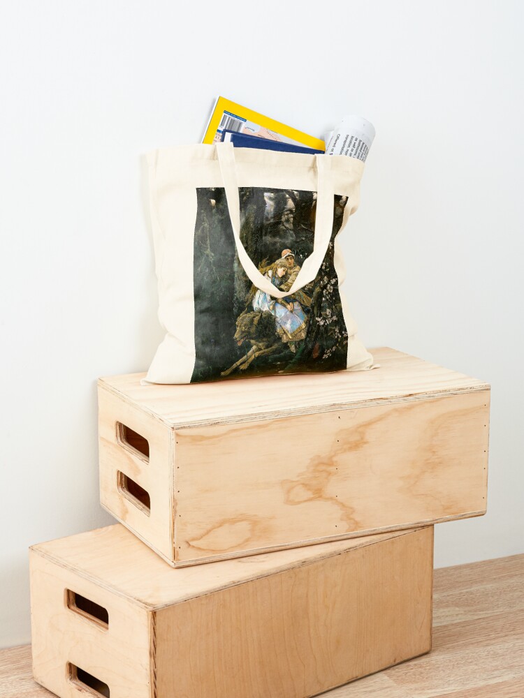 Alternate view of Ivan tsarevich riding the grey wolf Tote Bag