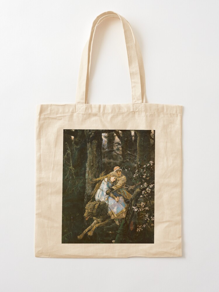 Alternate view of Ivan tsarevich riding the grey wolf Tote Bag