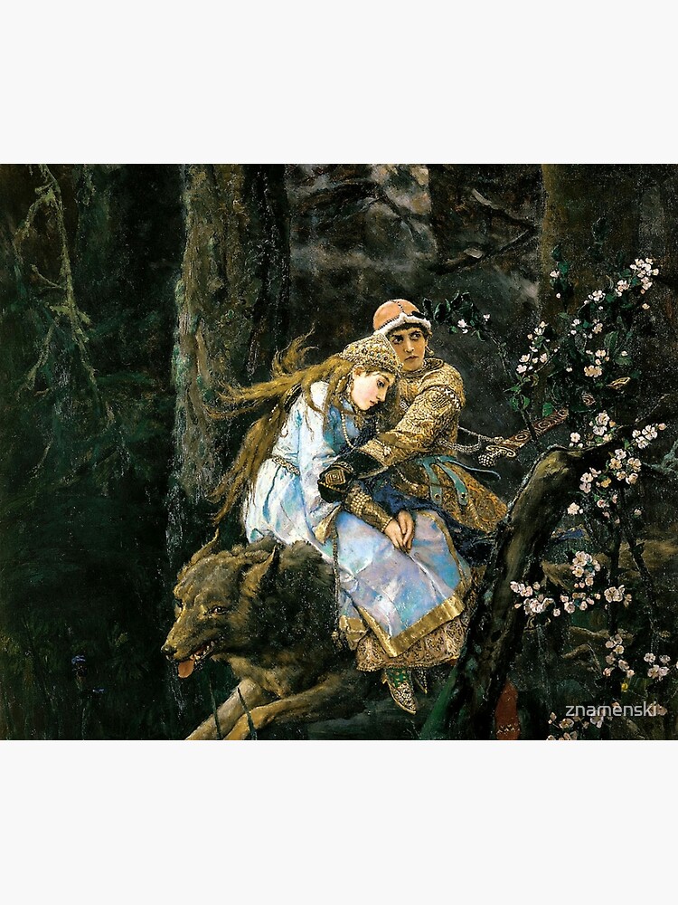 Ivan tsarevich riding the grey wolf by znamenski