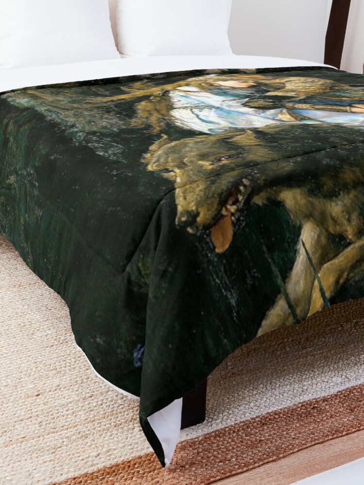 Alternate view of Ivan tsarevich riding the grey wolf Comforter