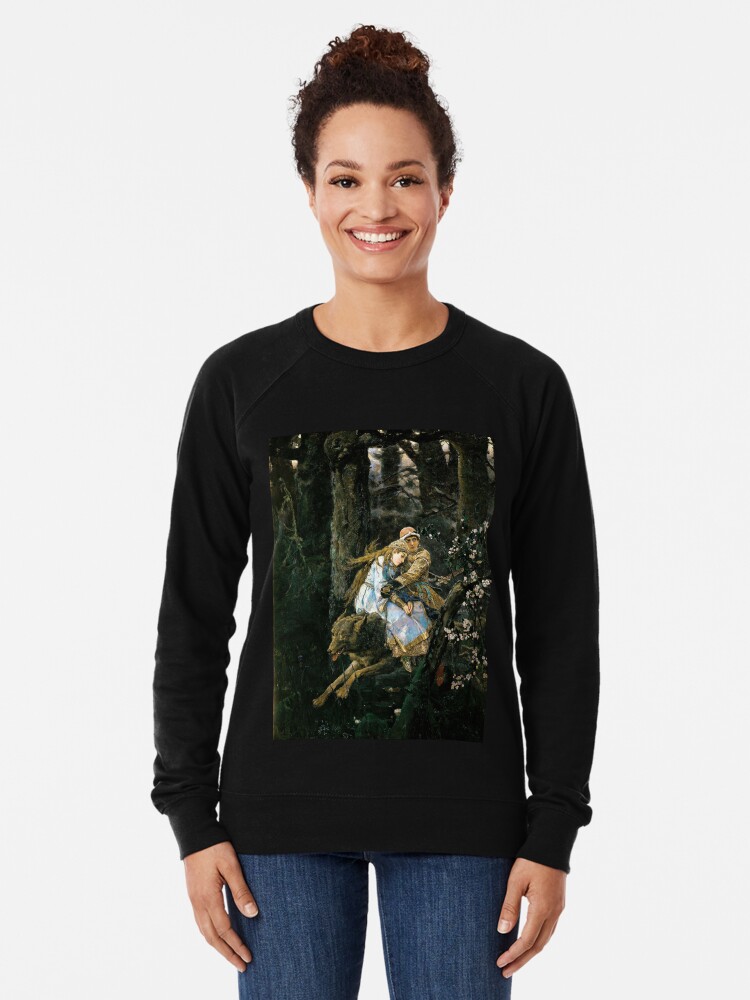 Alternate view of Ivan tsarevich riding the grey wolf Lightweight Sweatshirt