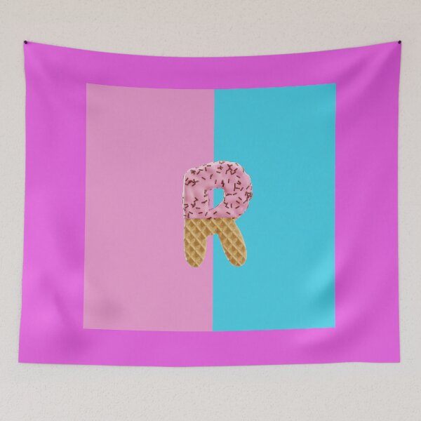 Item preview, Initial "R" Alphabet Monogram Ice Cream Design designed and sold by Freestylist.