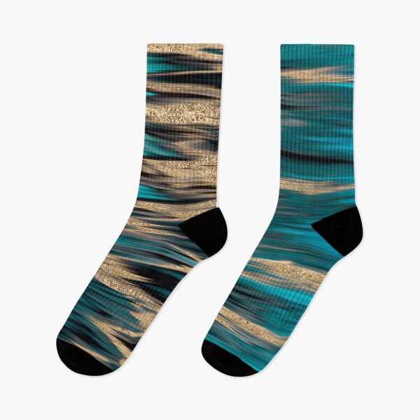 Item preview, Turquoise and Gold Ikat Pattern designed and sold by Octavia Soldani.