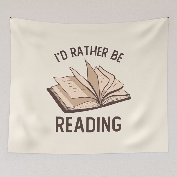 Item preview, I'd Rather Be Reading designed and sold by OnepixArt.