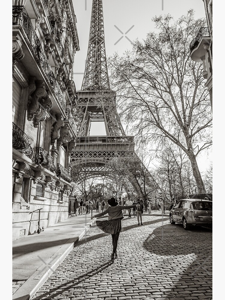 Parisian in Paris black and white