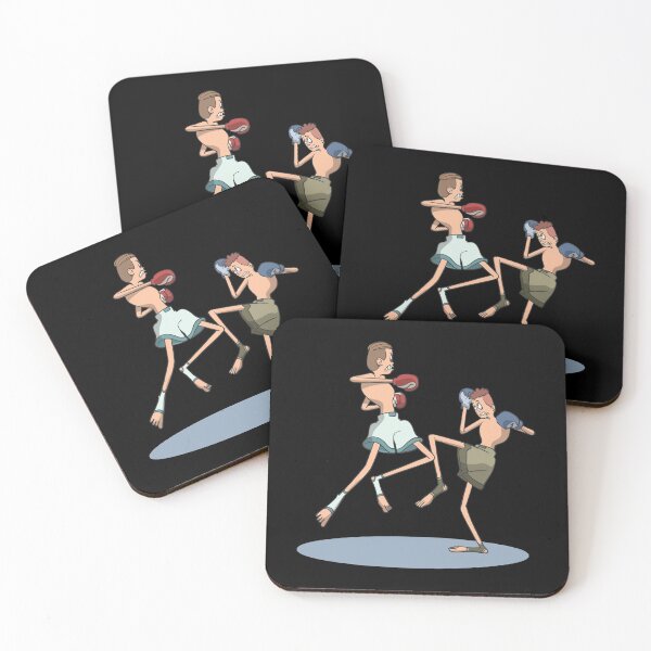 Item preview, Muay thai fighter knee jump kicking duel designed and sold by Monkey Ful.