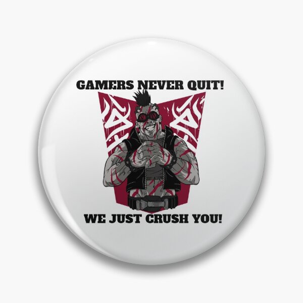 Artikelvorschau, NIEMALS AUFGEBEN, GAMER ZERSTÖREN DICH, GAMING MEME, STERBE NIE entworfen und verkauft von R B Chrystal.