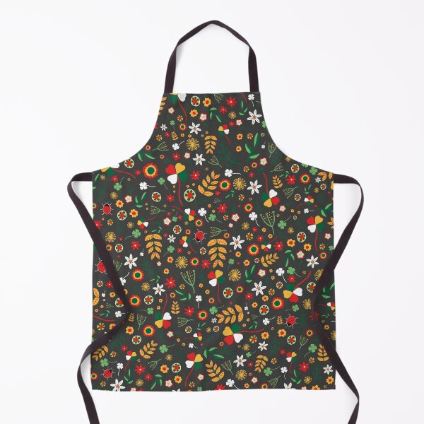 Item preview,  Colorful pattern with ladybugs and four-leaf clovers designed and sold by ArtTony.