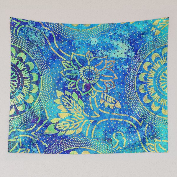 Item preview, Boheme lagoon - blue designed and sold by lescreasdegaia.