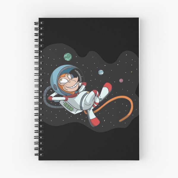 Item preview, Monkey astronaut floating in space designed and sold by Monkey Ful.