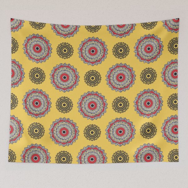 Aperçu de l'œuvre Motif d'impression bloc madhubani sans couture ethnique kohbar sans soudure créée et vendue par TheWorkplace.